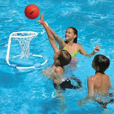 Poolmaster Deluxe Floating Basketball Set